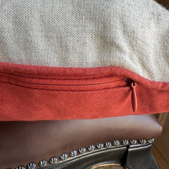 Envogue Decorative‎ Pillow Pumpkin Patch Embroidered Down Fill 19" x 19" EUC - Picture 9 of 10